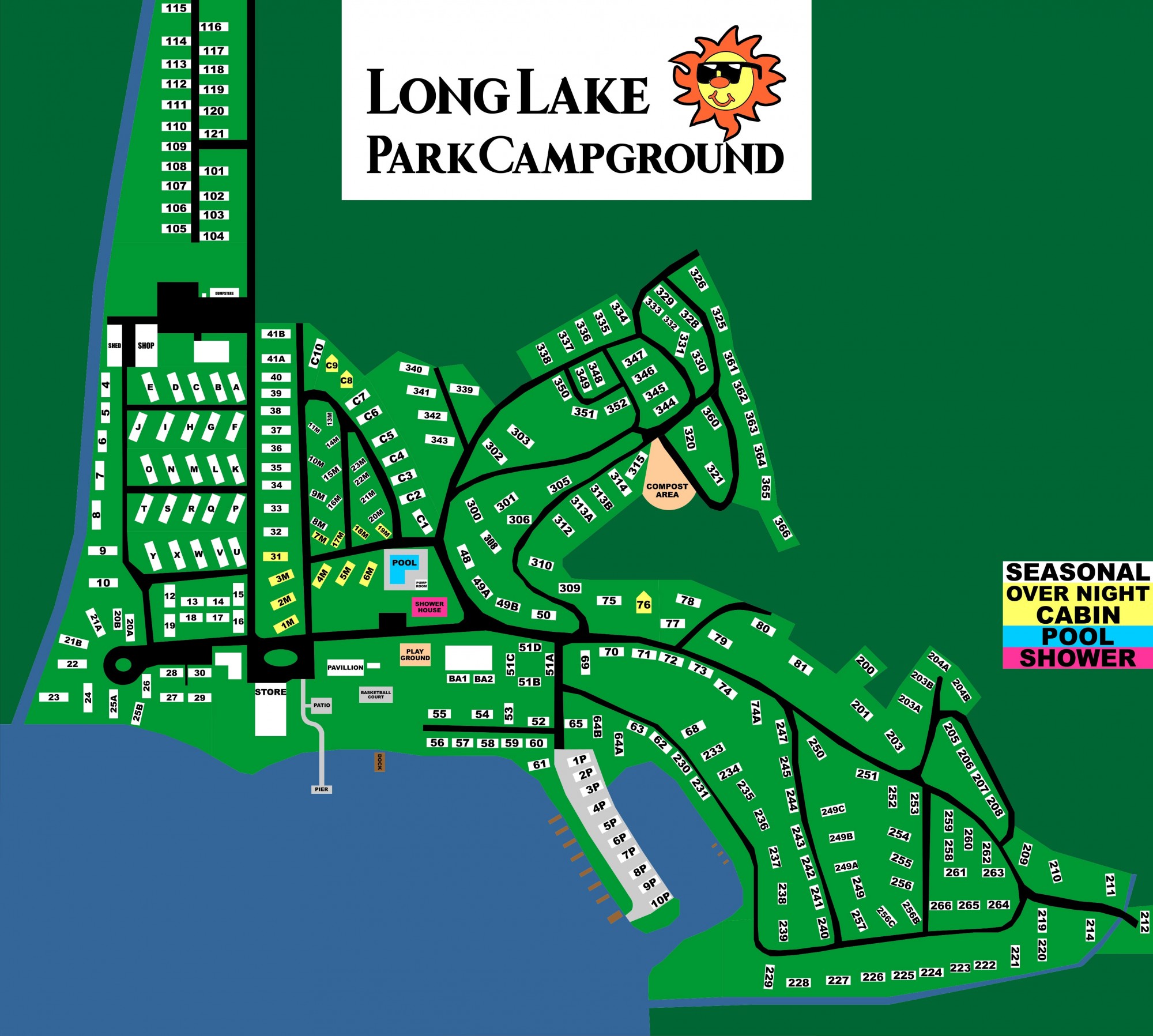 2022 Long Lake Park Map
